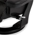 Recliner with Footstool Crown Black Leather